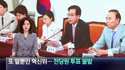 또 말뿐인 혁신위…전당원 투표 불발