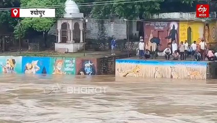 पानी-पानी हुआ श्योपुर, उफान पर क्वारी नदी, राजस्थान से कटा संपर्क