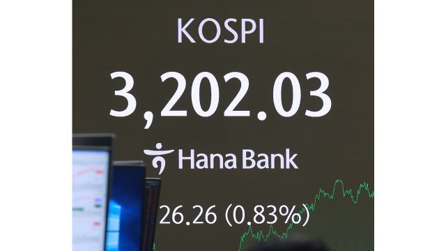 코스피, 3년10개월만 3,200선 마감...코스닥은 하락 / YTN