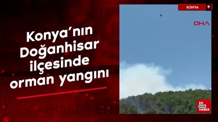 Konya'nın Doğanhisar ilçesinde orman yangını çıktı