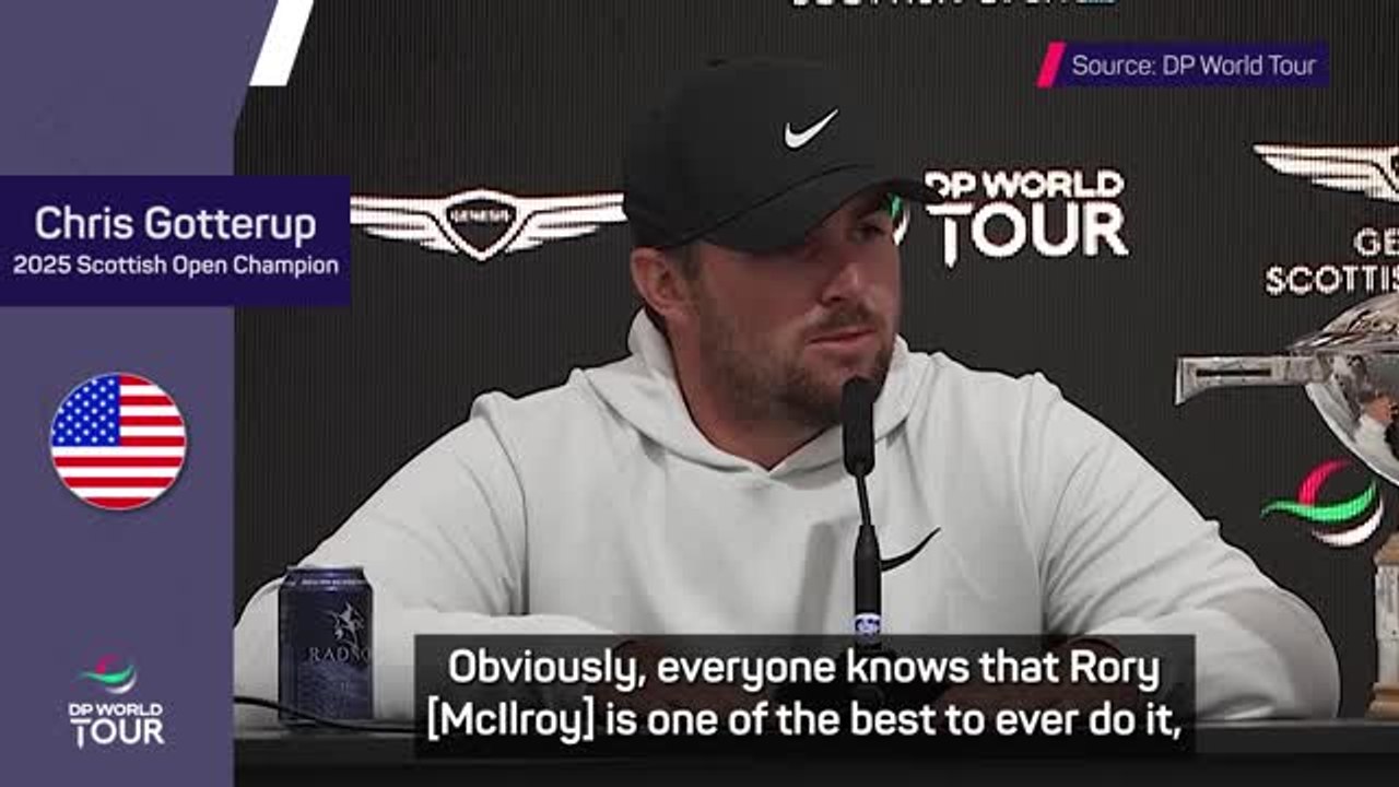 Gotterup delighted to 'edge out' McIlroy in Scottish Open win