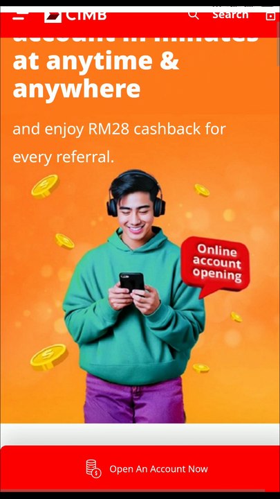 Buka akaun online CIMB bank, referral code CRP949L04. Reward RM 28 cashback. | Open CIMB Account/-i online!. Referral code CRP949L04. Reward RM 28 cashback.