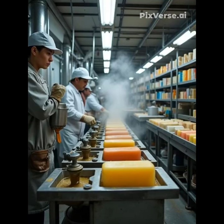 soapmaking factory view