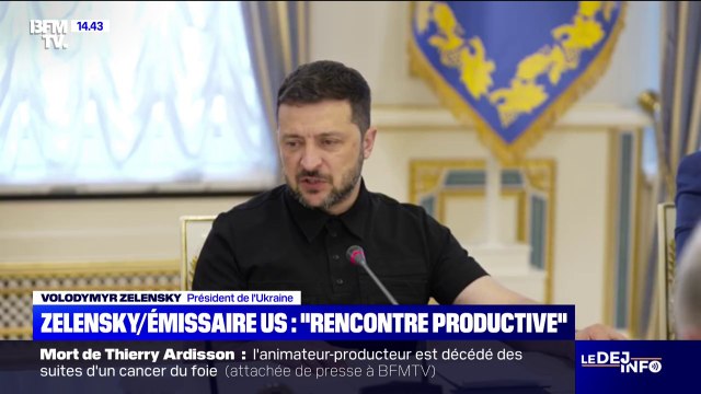 Nous avons pris des décisions très positives pour les deux pays : Volodymyr Zelensky salue une rencontre productive avec l'envoyé américain Keith Kellogg