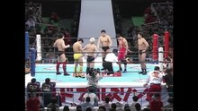 Yuji Nagata, Shinjiro Otani & Tokimitsu Ishizawa vs. Hiromitsu Kanehara, Kazushi Sakuraba & Kenichi Yamamoto (1/4/1996)