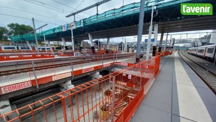 Eté 2025 : Voici à quoi ressemble la gare d'Ottignies en plein chantier de rénovation
