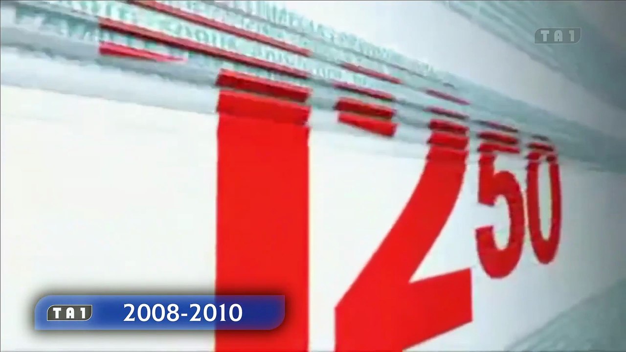 Journal Télévisé : Evolution des Génériques du Journal le 6 Minutes le 1250 et 1945 de M6