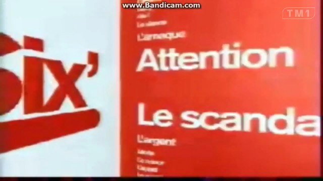 Journal Télévisé : Evolution Des Generiques Des Journaux de M6 le 6 Minutes le 12H50 et 19h45 de M6