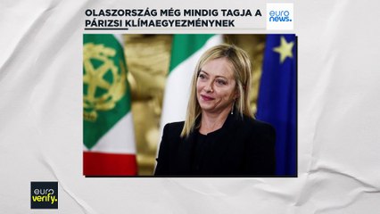 Olaszország továbbra is tagja a Párizsi Klímaegyezménynek