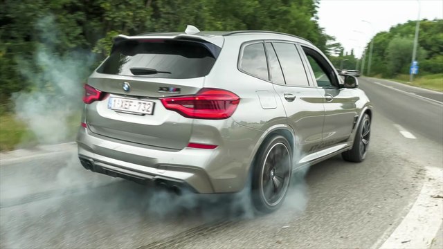 LOUD BMW X3M Competition with Custom Exhaust - CRAZY Burnouts & Accelerations !