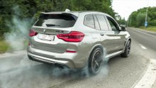 LOUD BMW X3M Competition with Custom Exhaust - CRAZY Burnouts & Accelerations !