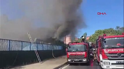 Pendik'te İSKİ'ye ait tesiste yangın