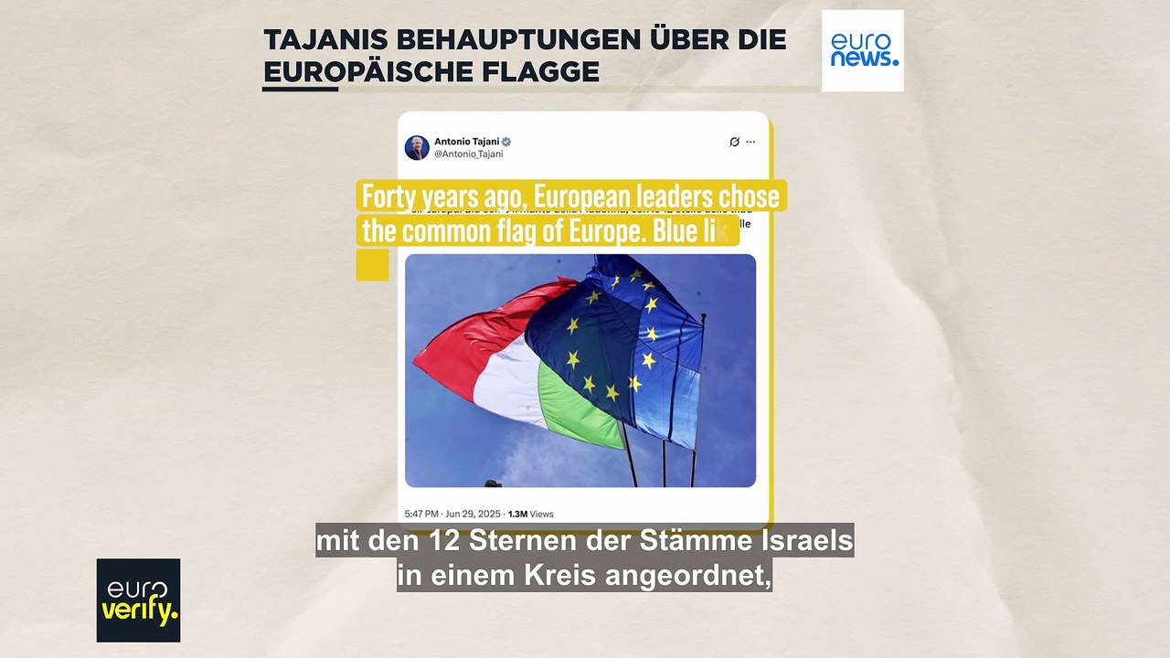 Was ist dran an Tajanis Interpretation der europäischen Flagge?