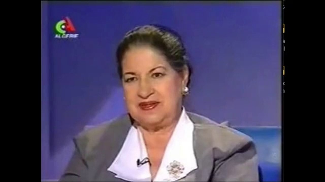 Farida Saboundji à la TV Algérienne