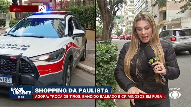 Shopping da Paulista: troca de tiros e bandidos baleado