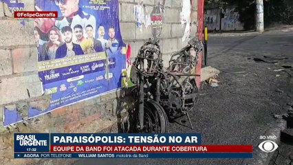 Motolink da Band relata momento de ataque: "Mais de 50 pessoas cercaram a moto"