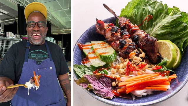 Bún Thịt Nướng (Grilled Lemongrass Pork Noodle Bowls) Recipe