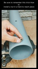 Be sure to remember this trick How to install a nut in a hard to reach place #shorts #diy