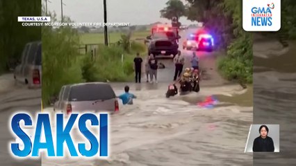 Lalaki, nasagip sa panibagong malalakas na flash flood sa Texas | Saksi