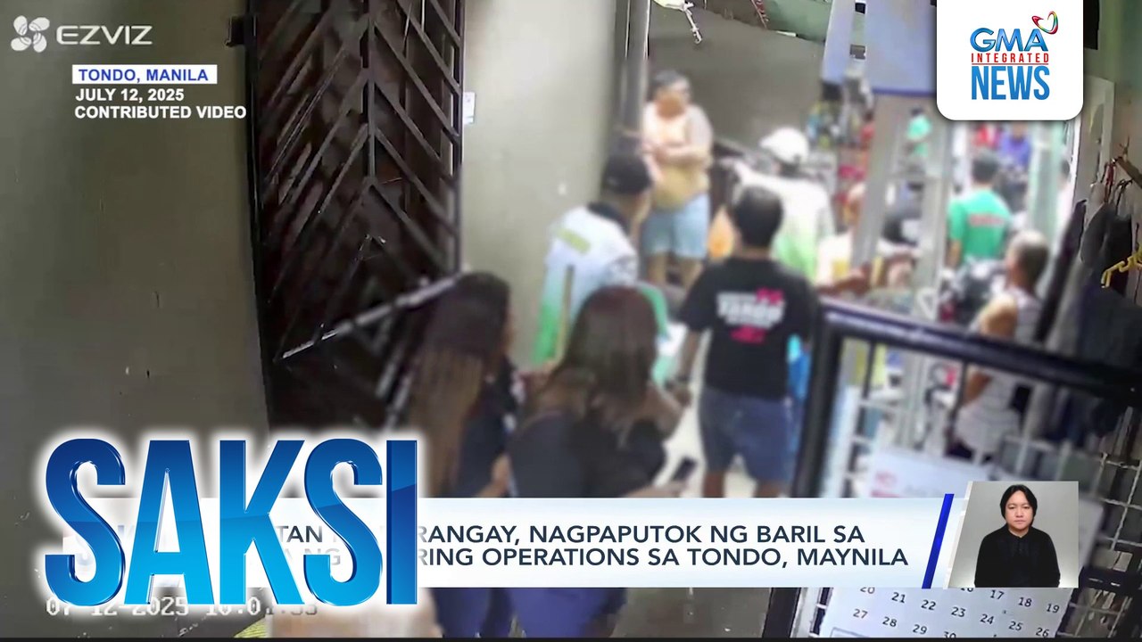 Kapitan ng barangay, nagpaputok ng baril sa gitna ng clearing operations sa Tondo, Maynila | Saksi
