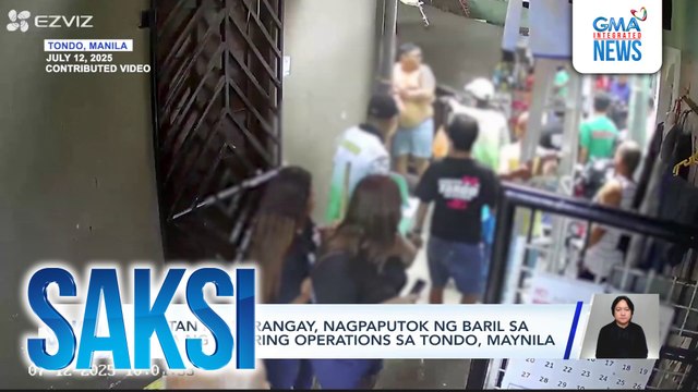 Kapitan ng barangay, nagpaputok ng baril sa gitna ng clearing operations sa Tondo, Maynila | Saksi