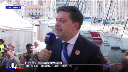 "Ce sont nos héros": Benoît Payan s'exprime sur l'hommage rendu aux marins-pompiers le 14 Juillet