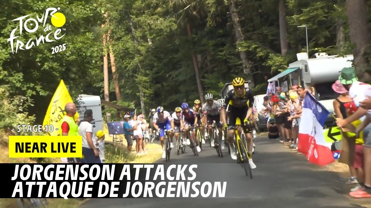 Jorgenson attacks - Stage 10 - Tour de France 2025