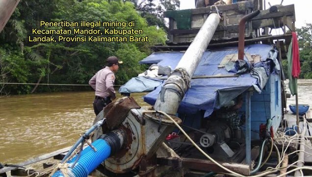 Oknum aparat suplai bahan bakar minyak bagi mesin illegal mining di Sungai Prigang, Desa Kopiang, Kecamatan Mandor, Kabupaten Landak, Provinsi Kalimantan Barat