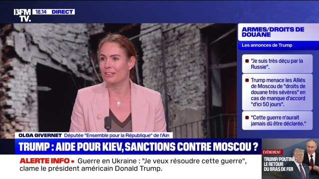 Accord entre Trump et l'OTAN: Les négociations ne se feront pas aux dépens de l'Ukraine , souhaite Olga Givernet, députée Ensemble pour la République