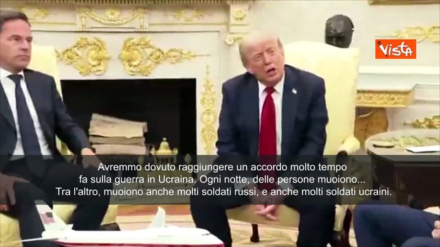 Guerra Ucraina, Trump: Avremmo dovuto trovare accordo da tempo, le persone continuano a morire