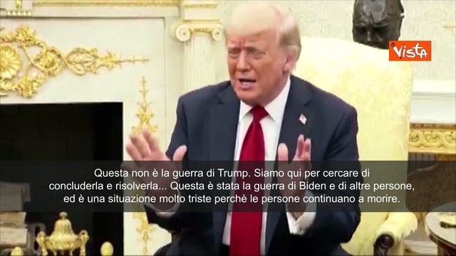 Trump: Quella in Ucraina è la guerra di Biden, non la mia. Lavoriamo affinché finisca