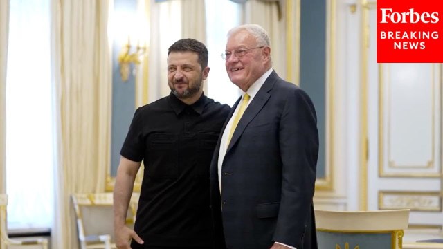 Ukrainian President Zelensky Meets With US Special Envoy Kellogg Ahead Of Major Trump Announcement