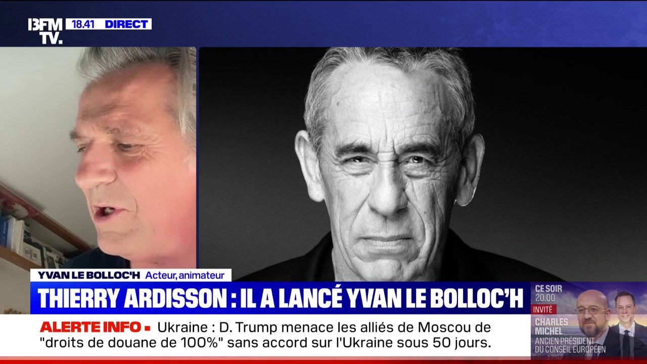 "Il aimait faire de la bonne télévision", Yvan Le Bolloc'h rend hommage à son ami Thierry Ardisson