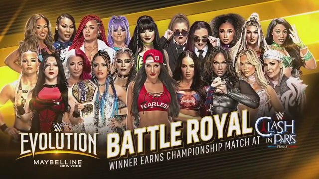WWE Evolution _July 13, 2025 - 20 Woman Battle Royal _ Winner qualifies for Championship Match at Clash In Paris