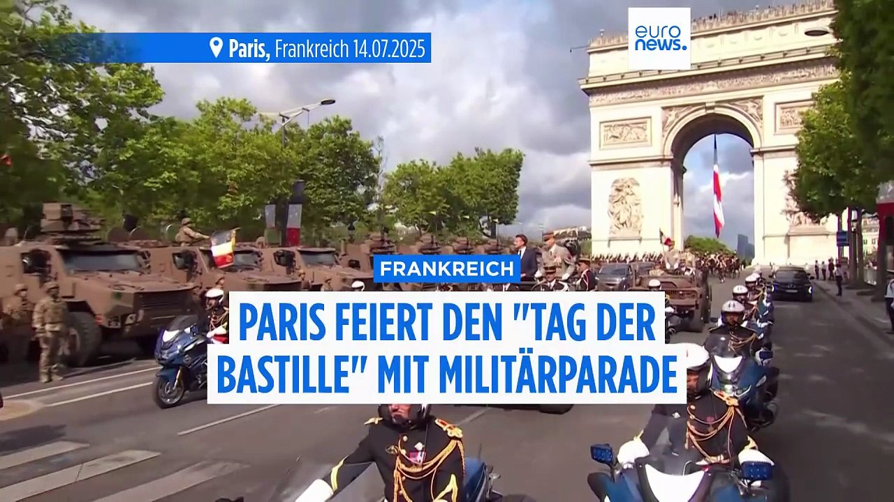 Frankreich: Tag der Bastille mit einer jährlichen Militärparade in Paris
