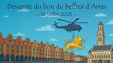 Descente du lion d'Arras - 14/07/2025 - Webcam Arras
