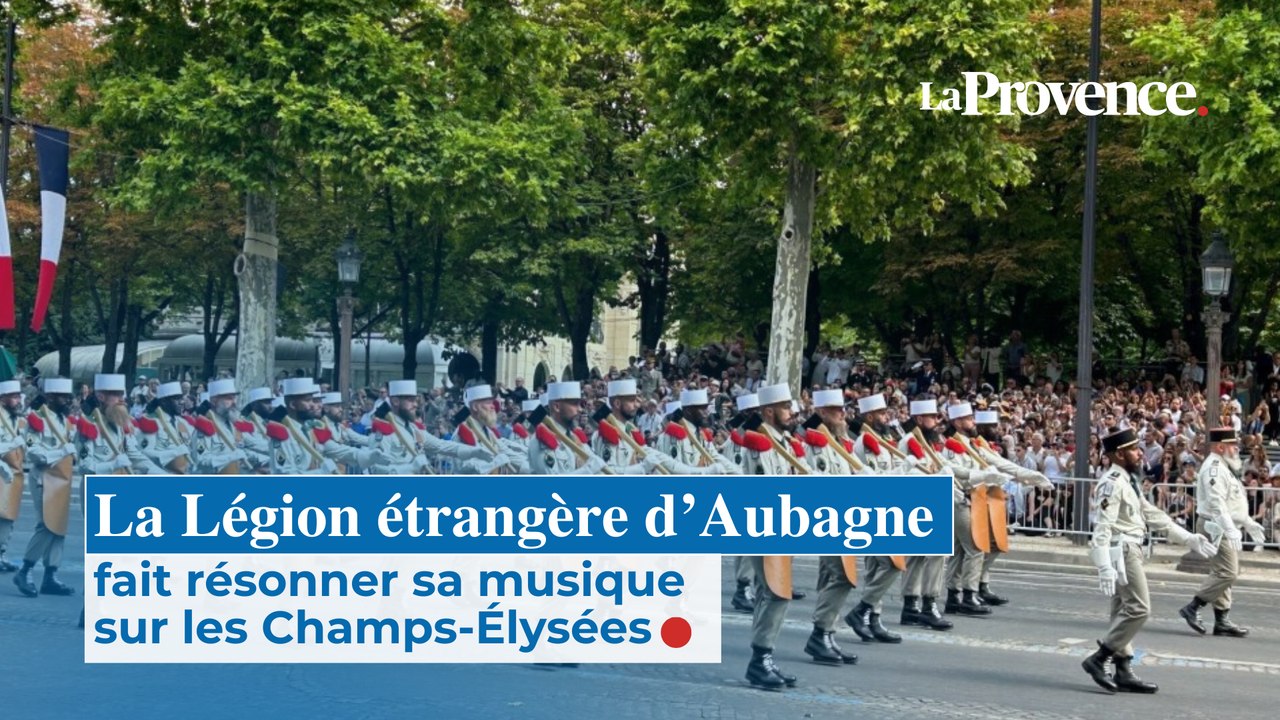La Légion étrangère d’Aubagne fait résonner sa musique sur les Champs-Élysées