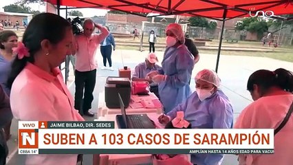 SUBEN A 103 LOS CASOS DE SARAMPIÓN