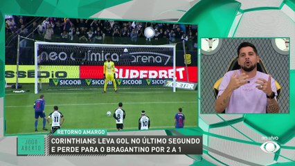 Debate Jogo Aberto: Foi pênalti para o Bragantino contra o Corinthians? Cacá cometeu falta?