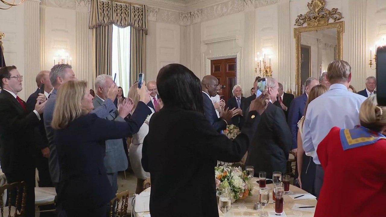 Trump Receives THUNDEROUS Reception at White House Faith Office Luncheon