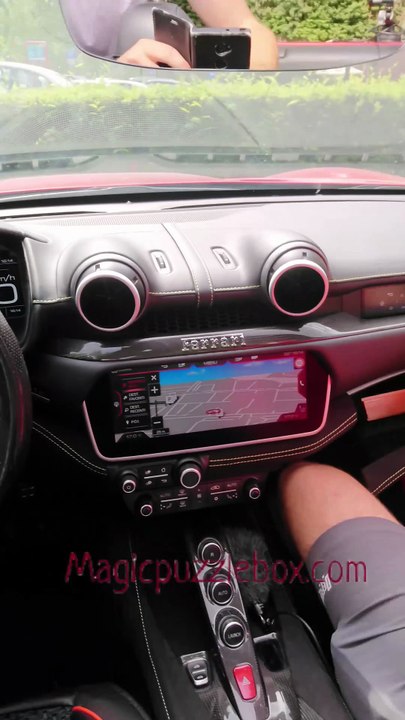 Where can you hide Ferrari keys in a Ferrari Portofino M ?