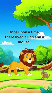 The lion and the mouse short stories moral stories for kids kids moral stories #kidsstory - Kids Learning Treasures (360p, h264)