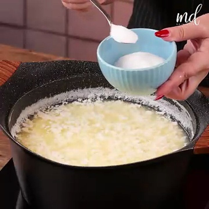 Add lime to boiling milk and see what happens! 🍋🧀