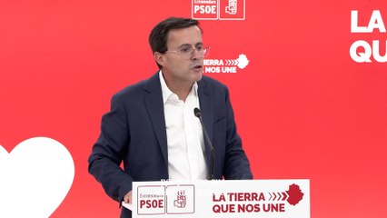 Gallardo rechaza la financiación catalana y pedirá convocar el Consejo de Política Federal PSOE