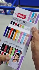 Unboxing & Review: Flair Liquid GT Gel Pen Set | 10 Vibrant Colours Test