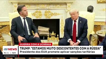 Trump ameaça tarifas severas de 100% contra a Rússia