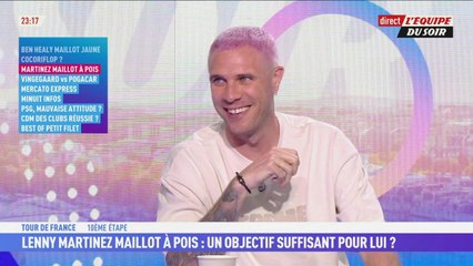 Maillot à pois : Objectif suffisant pour Lenny Martinez ? - L'Équipe du Soir - extrait
