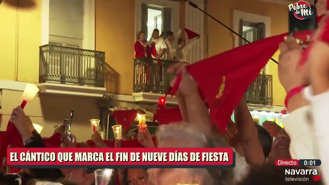 El 'Pobre de mí' despide los Sanfermines de 2025