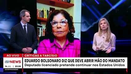 Eduardo Bolsonaro critica Tarcísio por tentar negociar tarifas