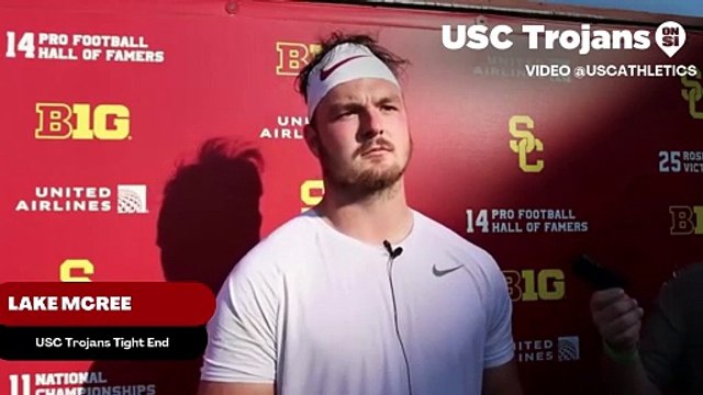 USC Trojans Tight End Lake McRee Discusses How He Stepped Into A Leadership Role